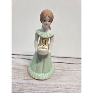 ENESCO Growing Up Birthday Girls Porcelain Figurine Age 11 Brunette Hair Tag box